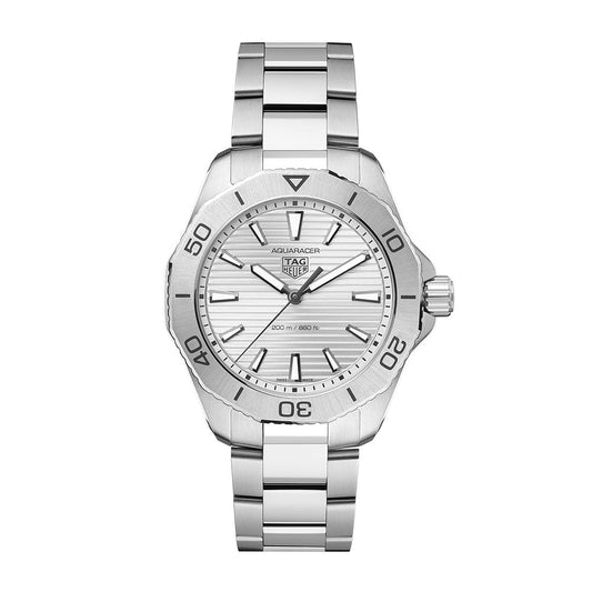 Tag Heuer Aquaracer Professional 200 Quartz Silver Dial Silver Steel Strap Watch for Men - WBP1111.BA0627