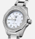 Tag Heuer Aquaracer Professional 200 Quartz Diamond Mother of Pearl Dial Silver Steel Strap Watch for Women - WBP1417.BA0622