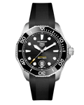 Tag Heuer Aquaracer Professional 300 Automatic Black Dial Black Rubber Strap Watch for Men - WBP201A.FT6197