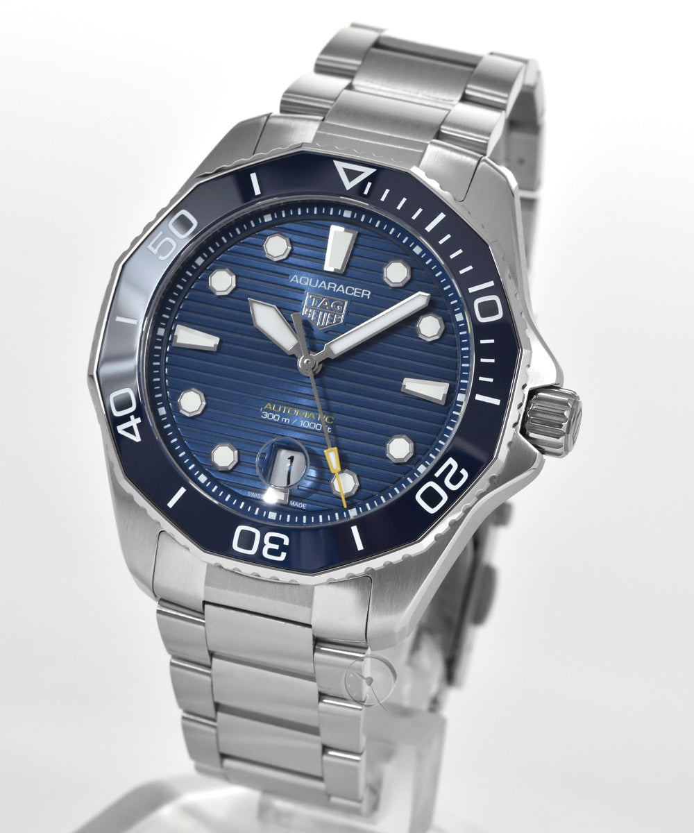 Tag Heuer Aquaracer Professional 300 Automatic Blue Dial Silver Steel Strap Watch for Men - WBP201B.BA0632