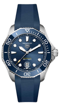 Tag Heuer Aquaracer Professional 300 Automatic Blue Dial Blue Rubber Strap Watch for Men - WBP201B.FT6198