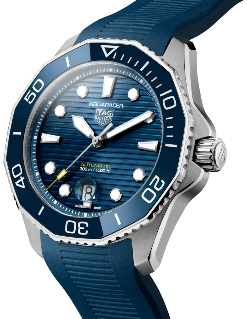 Tag Heuer Aquaracer Professional 300 Automatic Blue Dial Blue Rubber Strap Watch for Men - WBP201B.FT6198