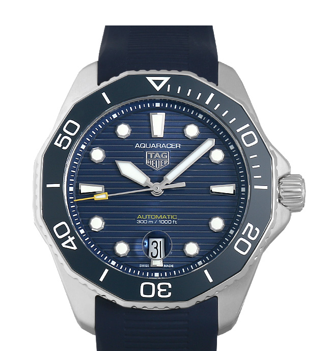 Tag Heuer Aquaracer Professional 300 Automatic Blue Dial Blue Rubber Strap Watch for Men - WBP201B.FT6198