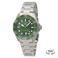 Tag Heuer Aquaracer Professional 300 Automatic Green Dial Silver Steel Strap Watch for Men - WBP208B.BF0631