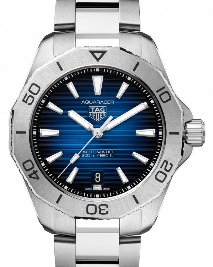 Tag Heuer Aquaracer Professional 200 Automatic Blue Dial Silver Steel Strap Watch for Men - WBP2111.BA0627