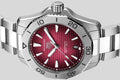 Tag Heuer Aquaracer Professional 200 Automatic Red Dial Silver Steel Strap Watch for Men - WBP2114.BA0627