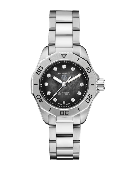 Tag Heuer Aquaracer Professional 200 Automatic Black Dial Silver Steel Strap Watch for Men - WBP2410.BA0622