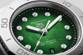 Tag Heuer Aquaracer Professional 200 Automatic Diamond Green Dial Silver Steel Strap Watch for Women - WBP2415.BA0622