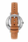 Fossil Jacqueline Date Luggage Blue Dial Brown Leather Strap Watch for Women - ES4274