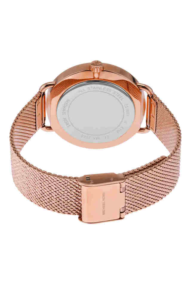 Michael Kors Portia Rose Gold Dial Rose Gold Mesh Bracelet Watch for Women - MK3845