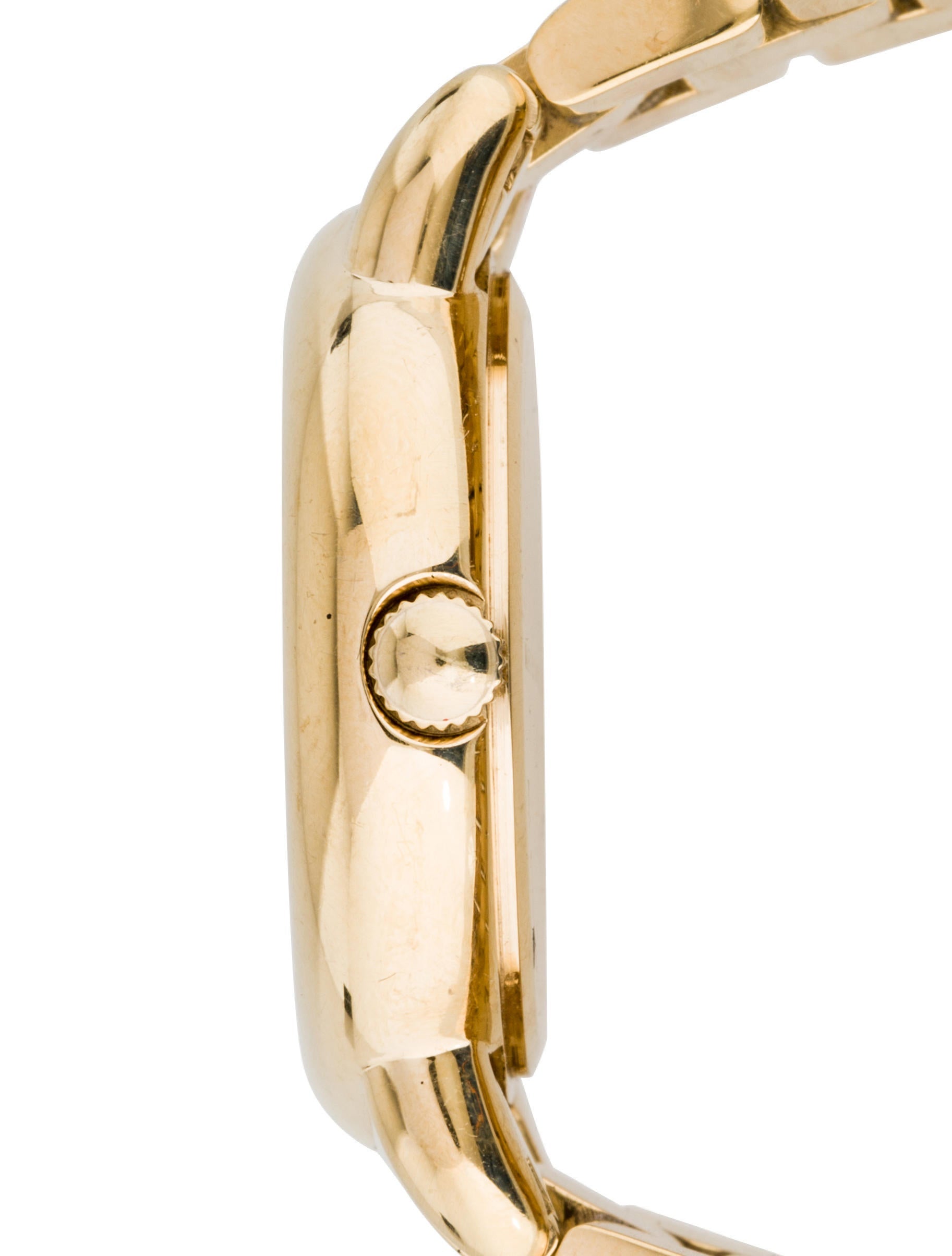 Marc Jacobs Marci Gold Dial Gold Ion Plated Stainless Steel Strap Watch for Women - MBM3098