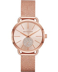 Michael Kors Portia Rose Gold Dial Rose Gold Mesh Bracelet Watch for Women - MK3845