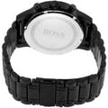 Hugo Boss Chronograph Black Dial Black Steel Strap Watch for Men - 1513180