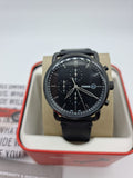 Fossil Commuter Black Dial Black Leather Strap Watch for for Men - FS5504