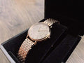 Emporio Armani Dress Quartz Rose Gold Dial Rose Gold Steel Strap Watch For Women - AR11062