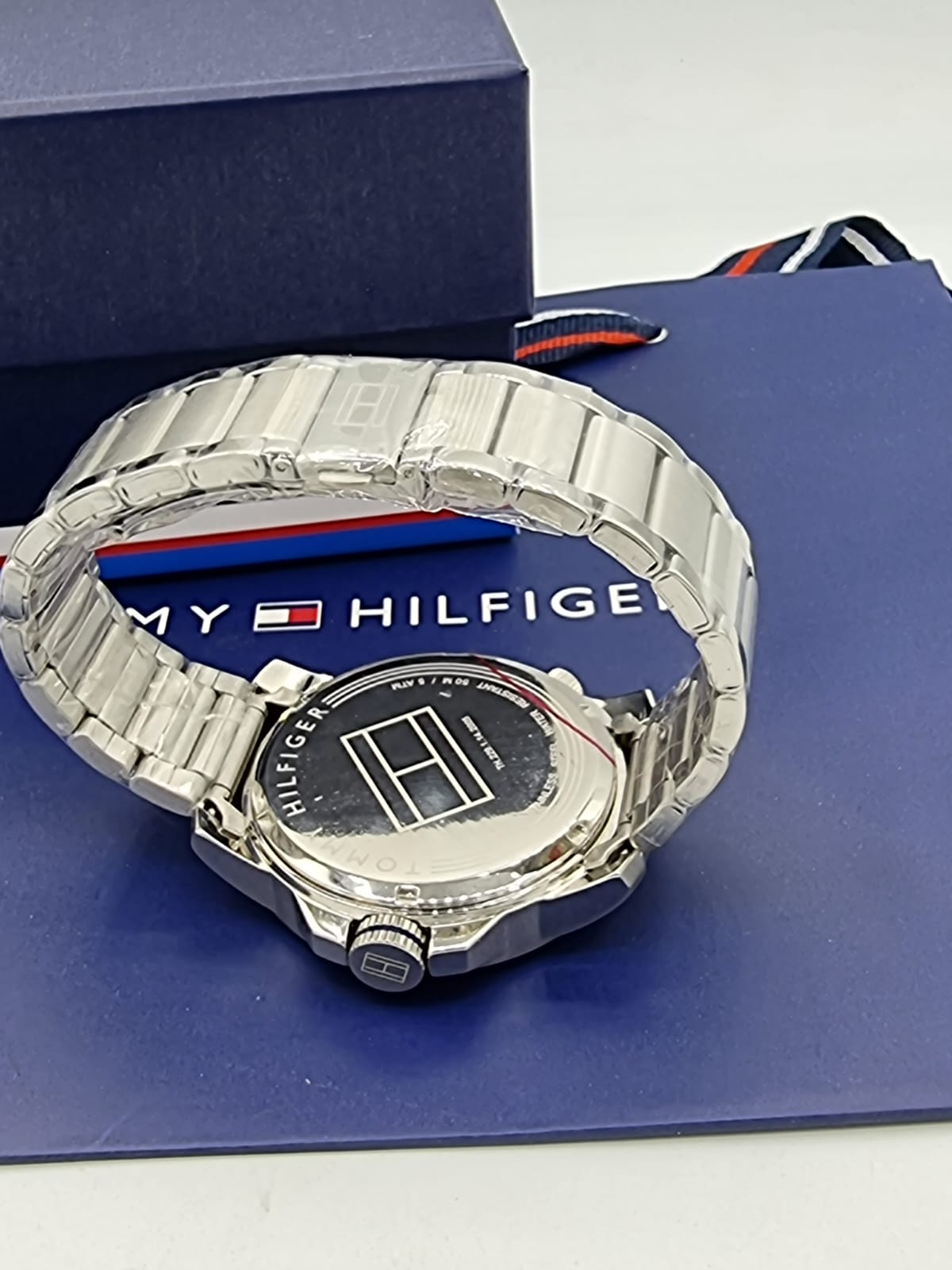 Tommy Hilfiger Bank Grey Dial Grey Steel Strap Watch for Men - 1791719