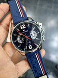 Tommy Hilfiger Decker Blue Dial Blue Rubber Strap Watch for Men - 1791476