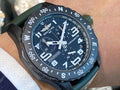 Breitling Endurance Pro Black Dial Green Rubber Strap Watch for Men - X82310D31B1S1