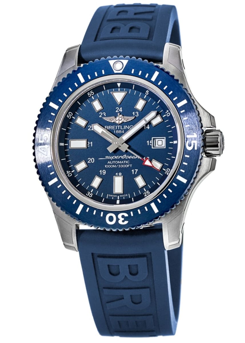 Breitling Superocean 44mm Special Mariner Blue Dial Diver Pro III Mens Watch - Y1739316/C959