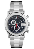 Gucci G Chrono Black Dial Stainless Steel Watch For Men - YA101309