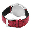 Gucci G-Timeless Quartz Mother of Pearl Red Dial Red Leather Strap Watch For Women - YA1264041