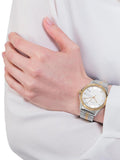 Gucci G Timeless Quartz Silver Dial Two Tone Mesh Bracelet Watch For Men - YA126409