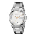 Gucci G Timeless Quartz Silver Dial Silver Steel Strap Unisex Watch - YA126442