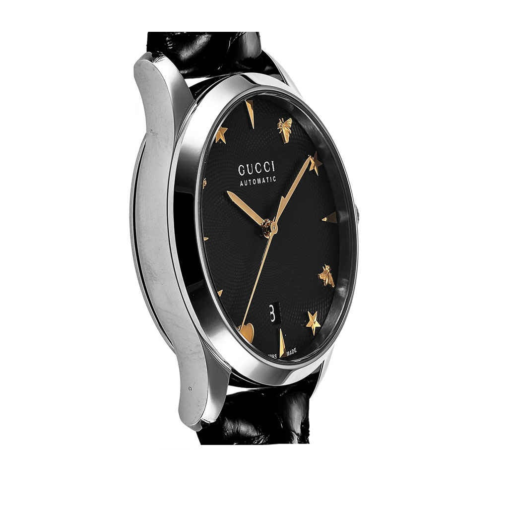 Gucci G Timeless Automatic Black Dial Watch For Women - YA126469