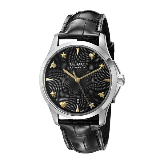 Gucci G Timeless Automatic Black Dial Watch For Women - YA126469