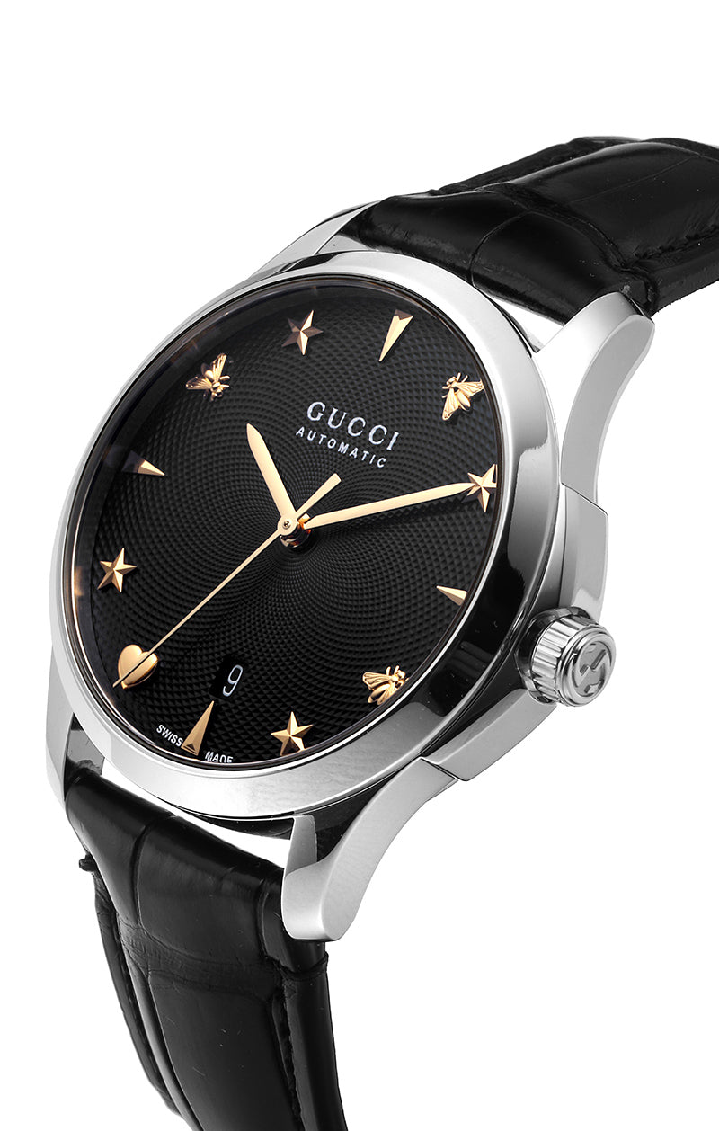 Gucci G Timeless Automatic Black Dial Watch For Women - YA126469