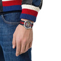 Gucci G Timless Le Marche Des Merveilles Blue Red Dial Blue Red Nylon Strap Unisex Watch  - YA126495