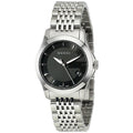 Gucci G Timeless Quartz Black Dial Silver Steel Strap Watch For Women - YA126502