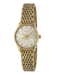 Gucci G Timeless Quartz Mother of Pearl Dial Gold Steel Strap Watch For Women - YA1265021