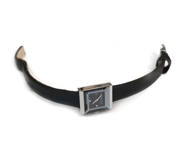 Gucci G-Frame Black Leather Watch For Women - YA128526
