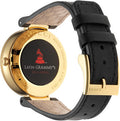 Gucci Interlocking G Grammy Special Edition Black Dial Black Leather Strap Watch for Women - YA133312