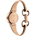 Gucci Guccissima Quartz Black Dial Rose Gold Steel Strap Watch For Women - YA134509