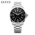 Gucci Dive  Stainless Steel Swiss Made Black Dial Watch For Women - YA136403