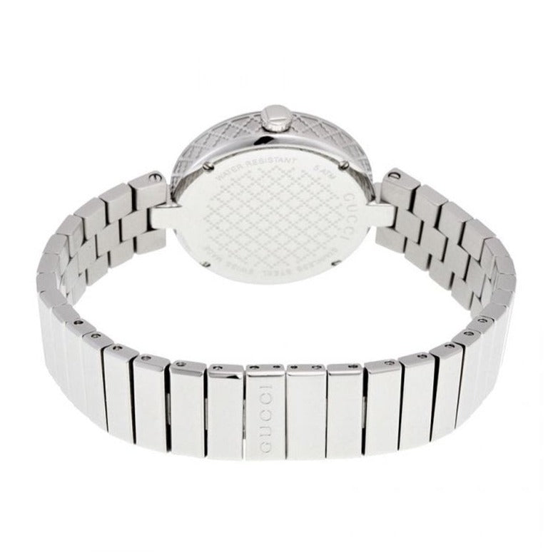 Gucci Diamantissima Quartz White Dial Silver Steel Strap Watch For Women - YA141402