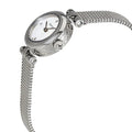 Gucci Diamantissima Diamonds Mother of Pearl Dial Silver Mesh Bracelet Watch for Women - YA141512