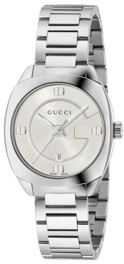 Gucci GG2570 Quartz White Dial Silver Steel Strap Watch For Women - YA142502