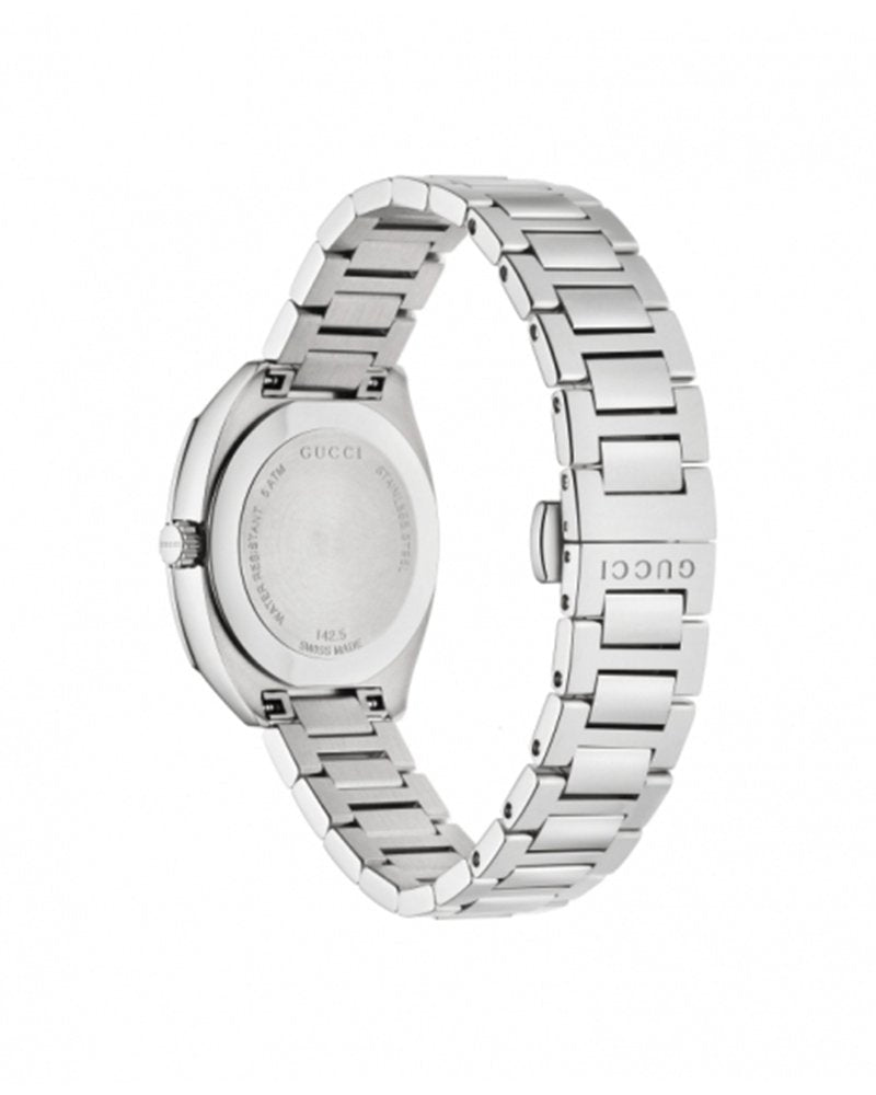 Gucci G Frame White Dial Stainless Steel Diamond Watch For Women - YA142506