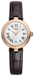 Tissot Bellissima Small Lady White Dial Brown Leather Strap Watch For Women - T126.010.36.013.00