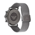 Emporio Armani Aviator Brown Dial Grey Mesh Bracelet Watch For Men - AR11141