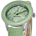 Breitling Superocean Heritage '57 Pastel Paradise Green Dial Green Leather Strap Watch for Women - A10340361L1X1