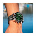 Breitling Superocean Heritage Chronograph 44 Green Dial Silver Mesh Bracelet Watch for Men - A13313121L1A1