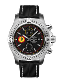 Breitling Avenger Chronograph 45mm Swiss Air Force Team Black Dial Black Nylon Strap Watch for Men - A133171A1B1X1