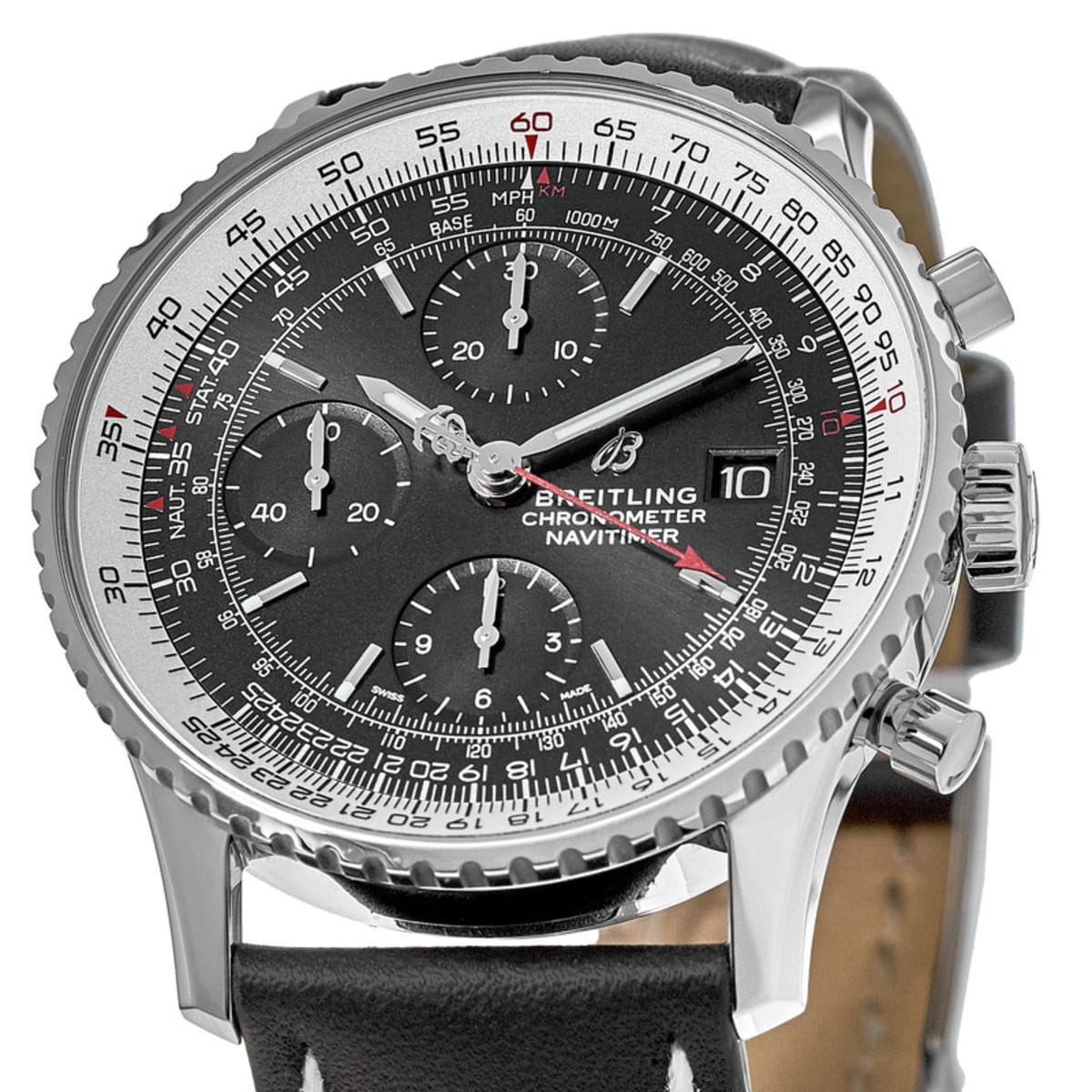 Breitling Navitimer 1 Chronograph 41mm Automatic Black Dial Mens Watch - A13324121B1P1