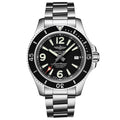 Breitling Superocean Automatic 44mm Black Dial Silver Steel Strap Watch for Men - A17367D71B1A1