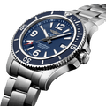 Breitling Superocean Automatic 42mm Blue Dial Silver Steel Strap Watch for Men - A17366D81C1A1