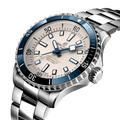 Breitling Superocean Automatic 42 White Dial Green Silver Steel Strap Watch for Men - A17375E71G1A1